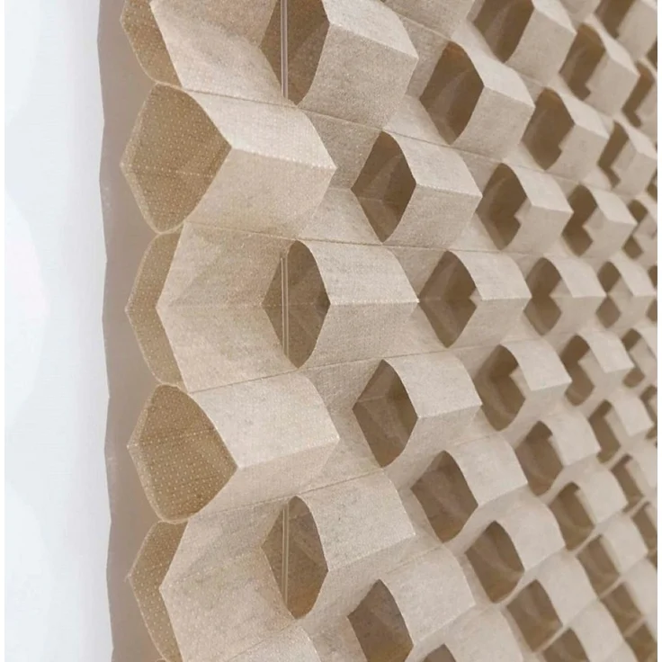 K-home Klemmfix Plissee 3D-Effekt Taupe 95x130 cm – Bild 3
