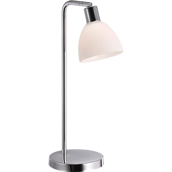 Nordlux Büro Schreibtischleuchten Ray, Chrom, metallisch, Glas, Metall, 63201033