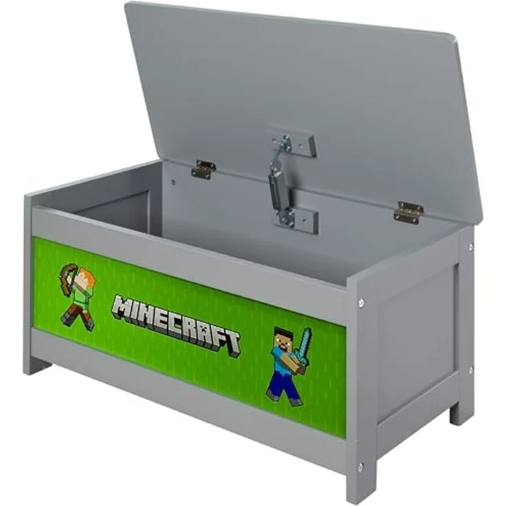 MINECRAFT - Sitzbank, Truhe mit Stauraum, Kindermöbel mit buntem Design – Bild 3