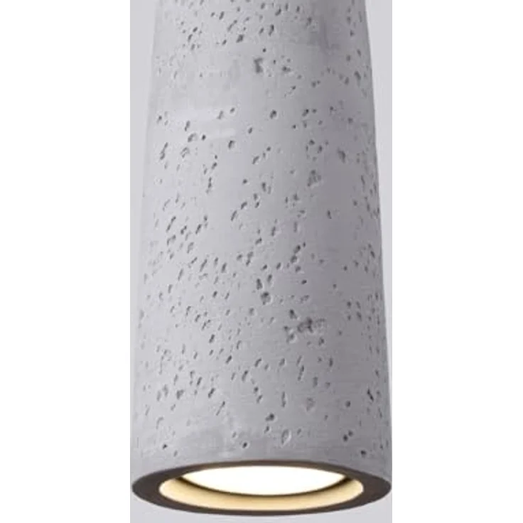 Sollux Electra Pendelleuchte, Hängelampe aus Beton im minimalistischen industriellen Stil, grau, 125 cm hoch – Bild 8