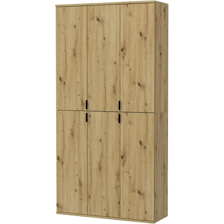 Garderobenschrank Line-Up in Eiche 91 x 193 cm – Bild 1