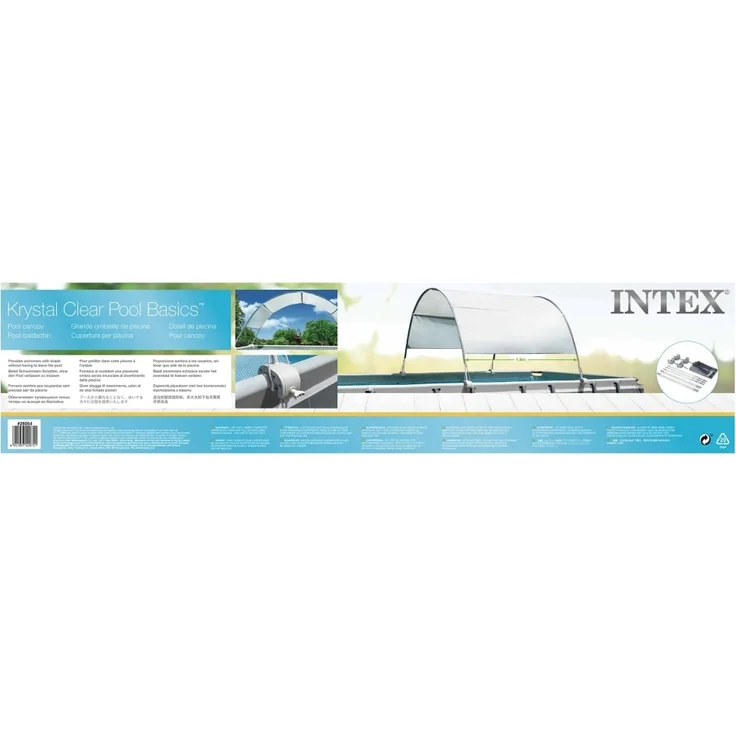 Intex Pool-Überdachung Hellgrau 3202927 – Bild 4
