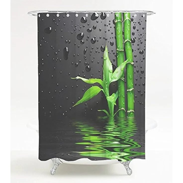 Sanilo Duschvorhang Virella 180x200 cm, 100% wasserdicht, Anti-Schimmel-Effekt, hochwertige Qualität – Bild 1