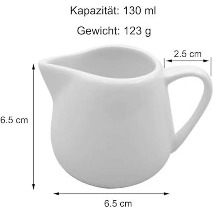 FELIXLEO Milchkännchen Mit 130ml Fassungsvermögen ideal für den täglichen Kaffeegenuss nun, (1-St) – Bild 2