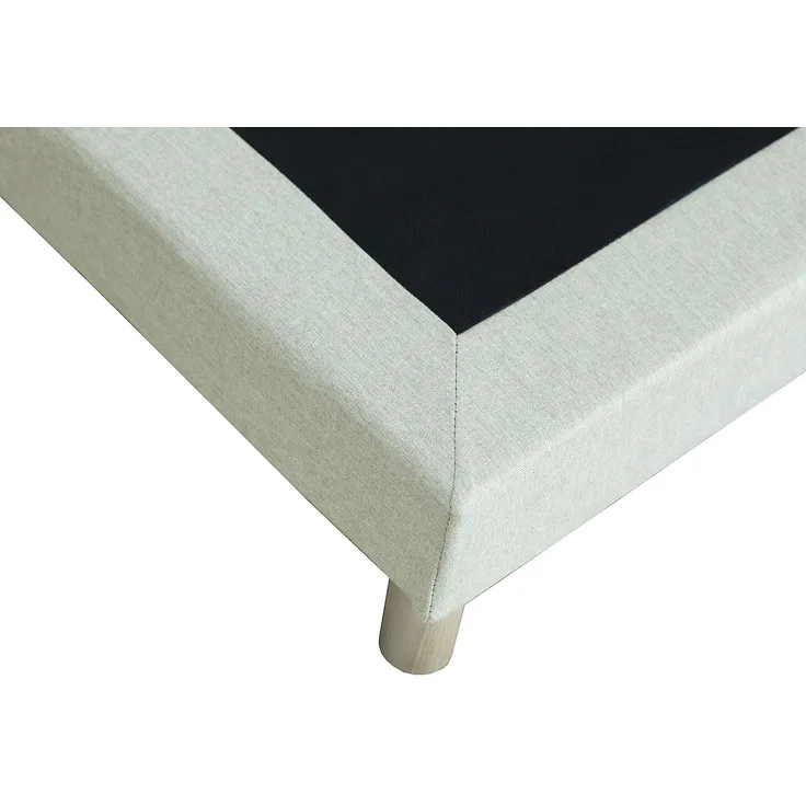 Vente-unique - KOZANI Lattenrost und Bettrahmen Stoff Beige - B 90 cm x H 23 cm x L 190 cm – Bild 5