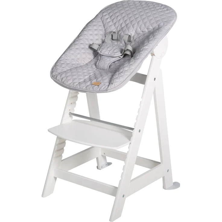 roba Treppenhochstuhl 'Born Up' - Set 2 in 1 - 'roba Style' grau - mit Liegefunktion - ab Geburt – Bild 3