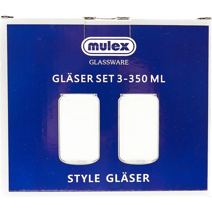 Mulex 4-Teilig 350 ml - Premium Trinkgläser für Eiskaffee, Cocktails, Longdrinks, Wasser, Tee, Kaffee, Saft - Elegantes Design - Hitzebeständig & Spülmaschinenfest – Bild 5