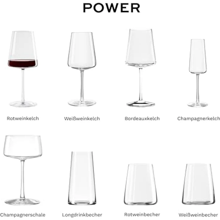 Stölzle Lausitz Power Rotweinkelch 2-Set aus hochwertigem Glas in der Farbe klar mit einem Volumen von 0,52 L, 1590001 – Bild 8