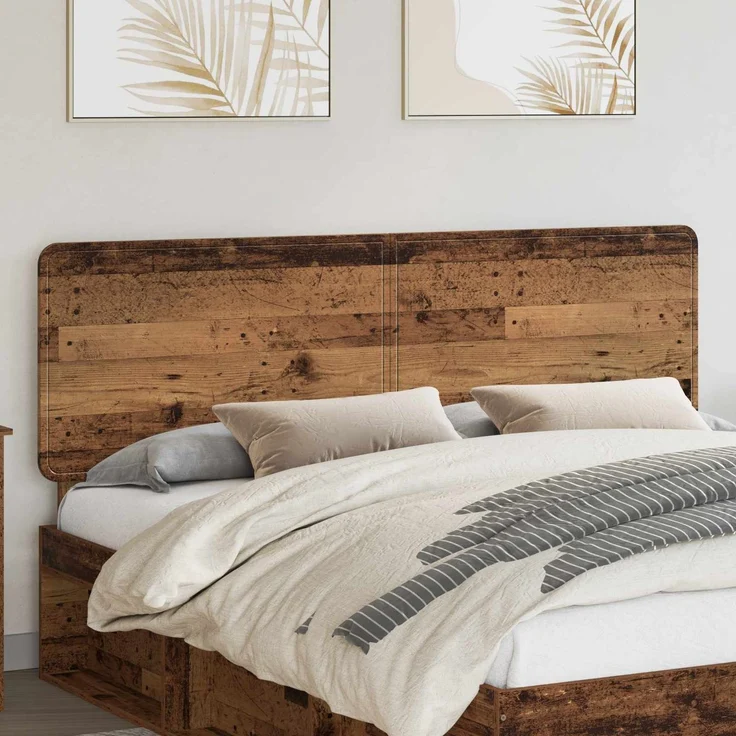 vidaXL Kopfteil Altholz Holzwerkstoff 100 x 183 x 3 cm Braun (Art-Nr 887855) – Bild 1
