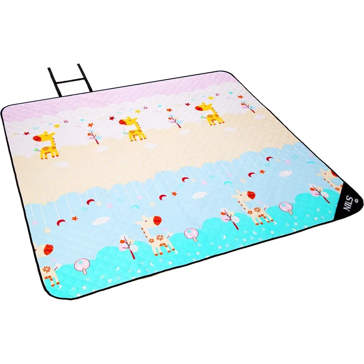 NILS CAMP NC8028 Picknickdecke Giraffe 195 x 200 cm Outdoor Camping Strand Festival