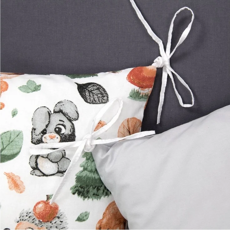 Amilian Bettnestchen 210 cm (6 Polster ca. 35 x 35 cm) Bettumrandung - Umrandungen, (Kissen als Nestchen, Kantenschutz), Umrandungen – Bild 2