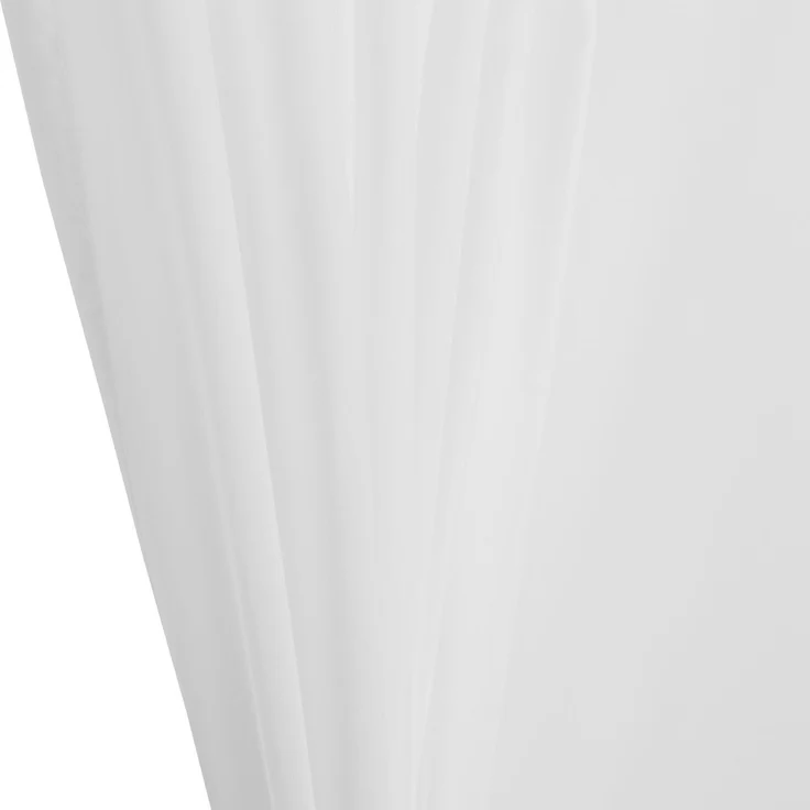 Gardine mit Ösen Transparent 140 x 145 cm ( Breite x Länge ) in weiß, mit beschwerten Abschlußband – Bild 9
