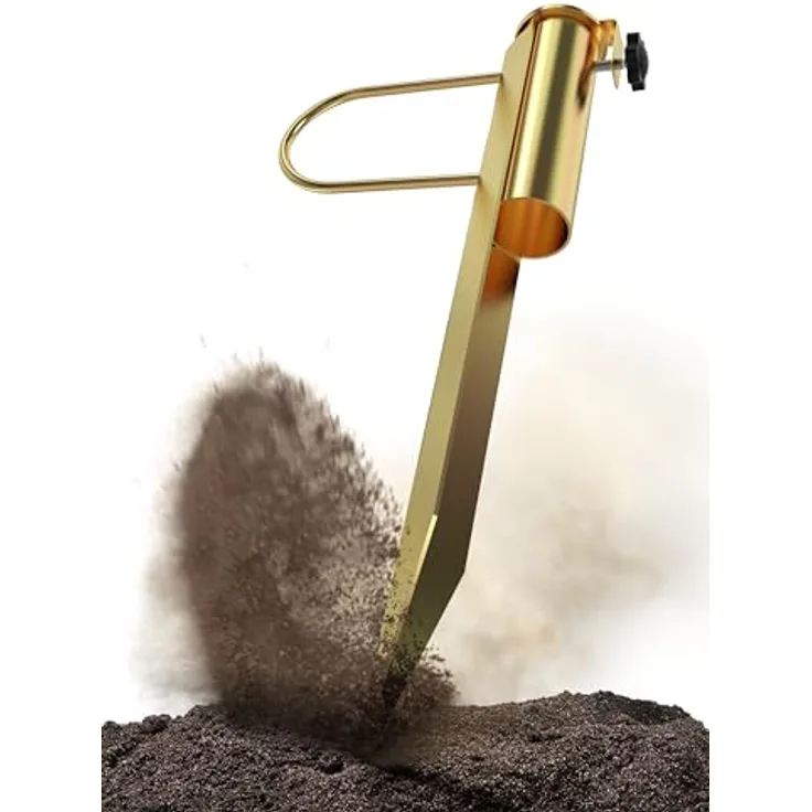 4smile Schirmständer Erdspieß aus Metall – Stabiler Sonnenschirmhalter Rasendorn, Bodenhülse Sonnenschirm für Strand & Garten