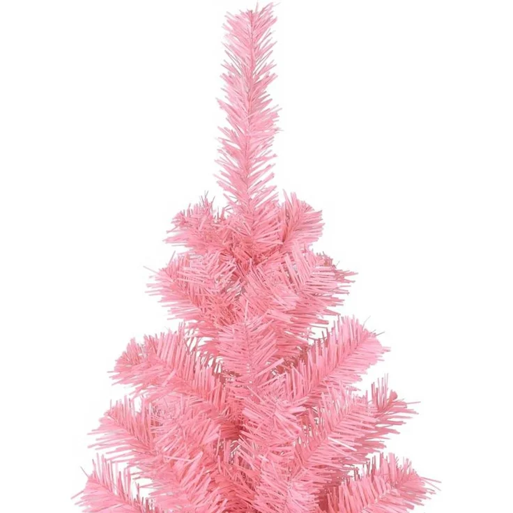 vidaXL Weihnachtsbaum mit LED-Beleuchtung Rosa 180 cm PVC und Stahl 3396436 – Bild 11