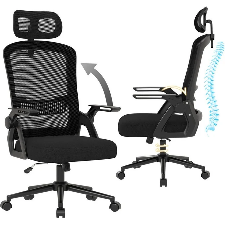 ZAISZE Bürostuhl Ergonomischer Bürostuhl drehbar höhenverstellbar, Komfort & Stil (Passende Kombination), Verstellbarer Bürostuhl, geeignet für das Homeoffice – Bild 1