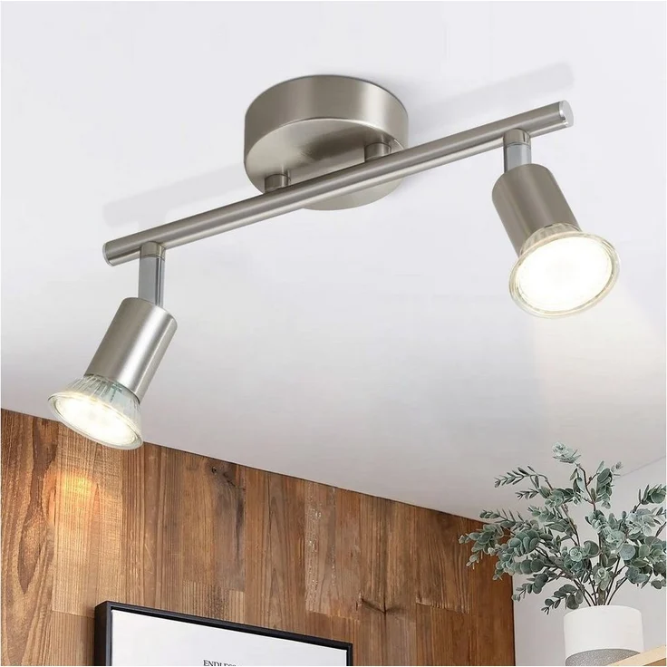 Nettlife Deckenstrahler 1/2/3/4/6 Flammig Wand Modern Deckenleuchte, Schwenkbar 350°, LED wechselbar, Wohnzimmer Flur Schlafzimmer – Bild 1