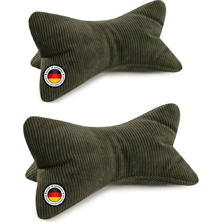 BONVIONN Leseknochen SELMA - ca. 42 x 22 cm - 2er Set dunkelgrün
