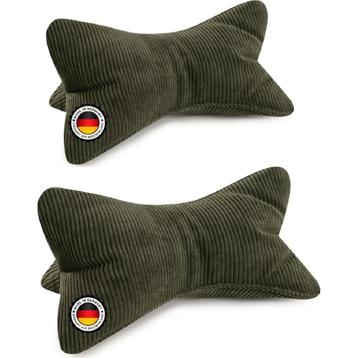 BONVIONN Leseknochen SELMA - ca. 42 x 22 cm - 2er Set dunkelgrün – Bild 1