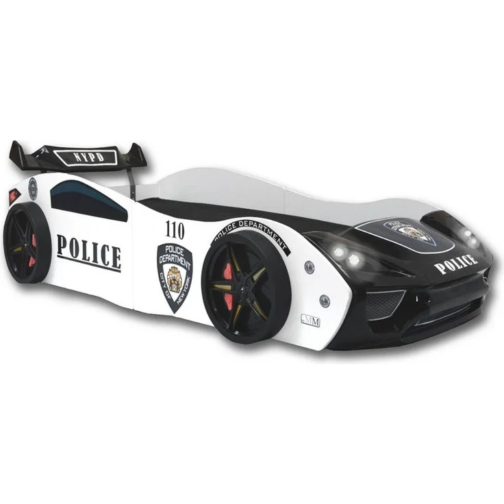 Autobett Kinderbett "Police" 90x200 inkl. Lattenrost – Bild 1