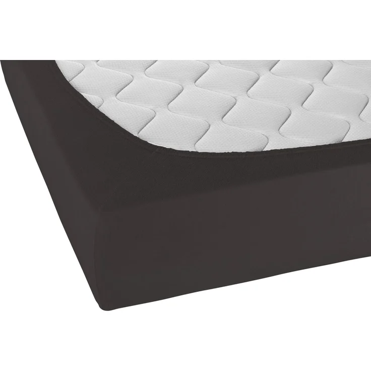 biberna Frottee-Stretch-Spannbetttuch 0012344, titanium, 1x 140x200 cm - 160x200 cm – Bild 2