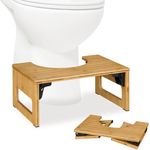 Klappbarer Toilettenhocker aus Bambus 10050294