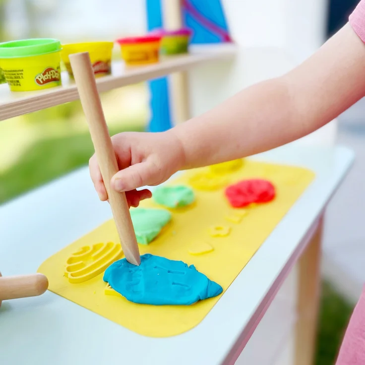 roba Matschküche 'roba x Play-Doh' - Massivholz - FSC®-zertifiziert - inkl. Zubehör - Grau – Bild 6