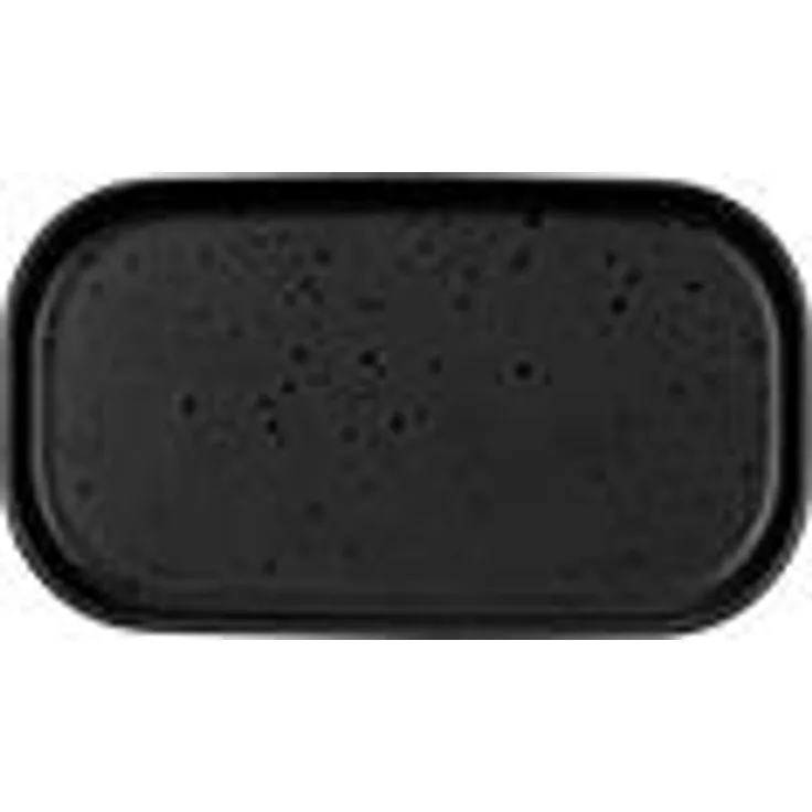 ASA Selection coppa kuro Snackteller, Snack Teller, Häppchenteller, Antipasti, Porzellan, 15x8. 5 cm Schwarz, 19112190