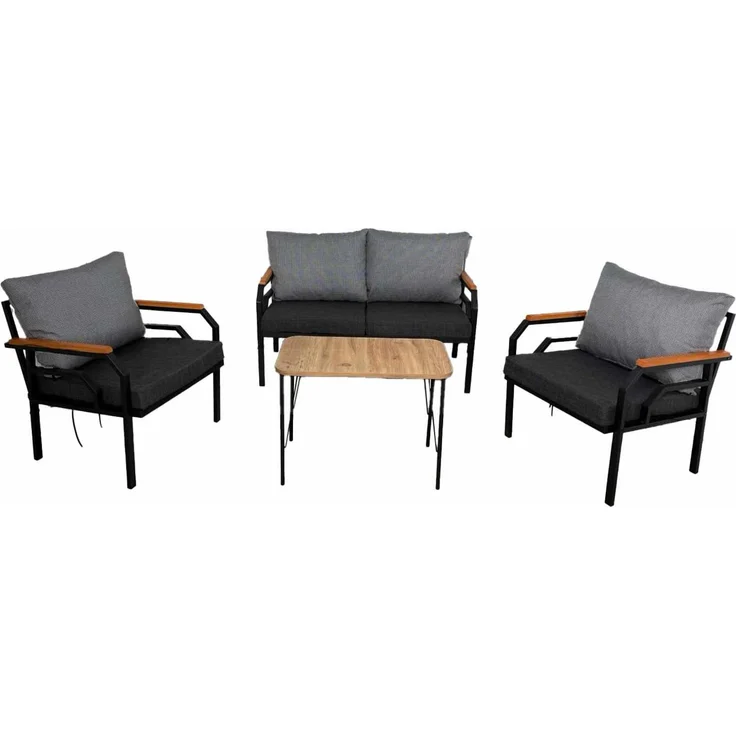 Skye Decor 'Kutay Kaz Sehpa - Anthracite' Garten-Lounge-Set, Anthrazit, 120 x 70 x 61 cm