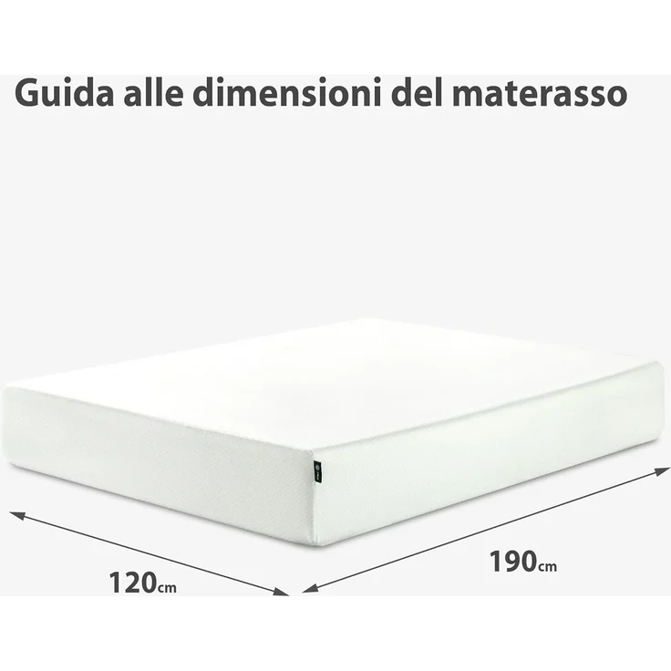 Zinus Matratze aus Memory-Schaum Cloud, Memory Foam, Weiß, 120x190 cm – Bild 2