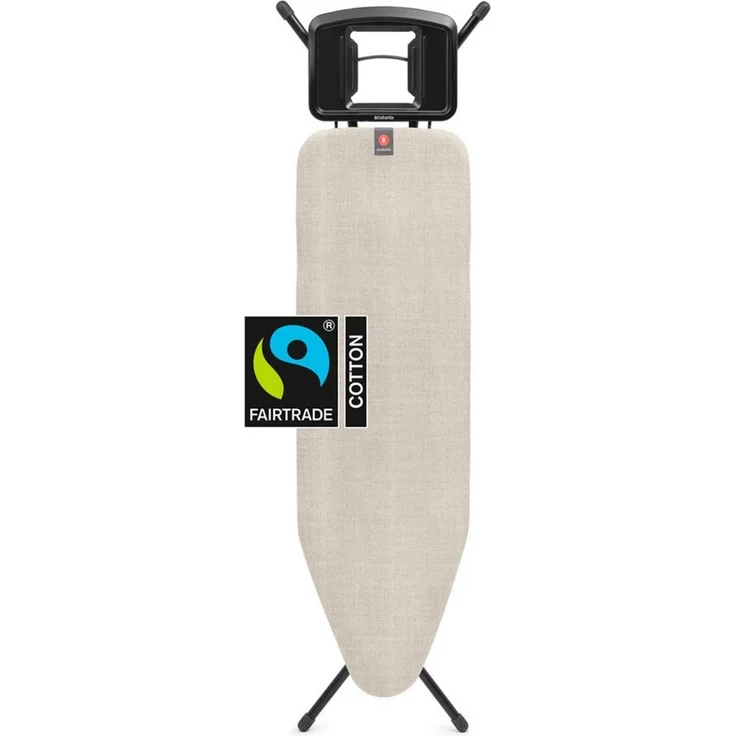 Brabantia Bügelbrett Bügeltisch B, 124 x 38 cm, Dst-Mulde Solide, Bügelfläche 124x38 cm, Fairtrade-zertifiziert – Bild 2