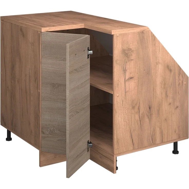 Dachschrägenschrank Eckschrank Rion Sonoma 75.6 x 81.6 cm mit 1 Tür, Schrankkorpus 60 cm Tiefe Vicco – Bild 4