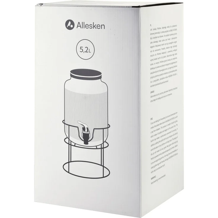 Getränkespender Glas Modern Kitchen Modern Kitchen 5.2l transparent 1pc – Bild 3