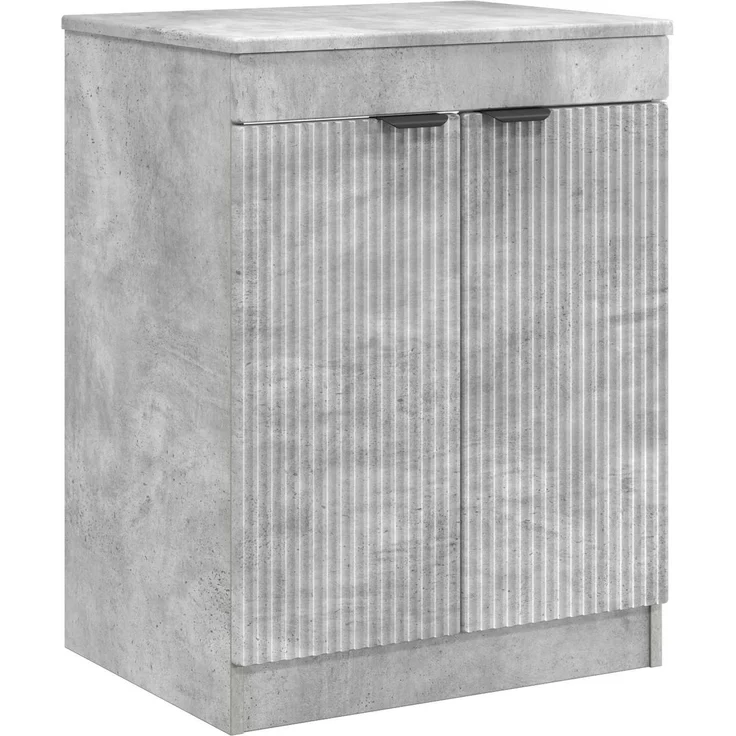 vidaXL Waschbeckenschrank Betongrau 54 x 41 x 99,5 cm Holzwerkstoff 3404243 – Bild 4