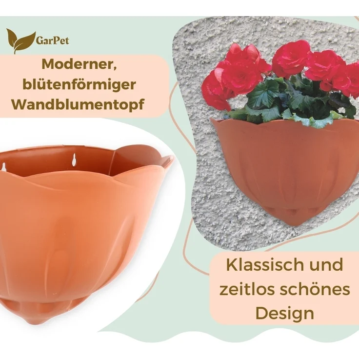Blumentopf Wand Blumentopf Wandmontage Wandblumentopf Wandvasen für Pflanzen Wandhalterung Wandtopf Wandgefäß – Bild 6