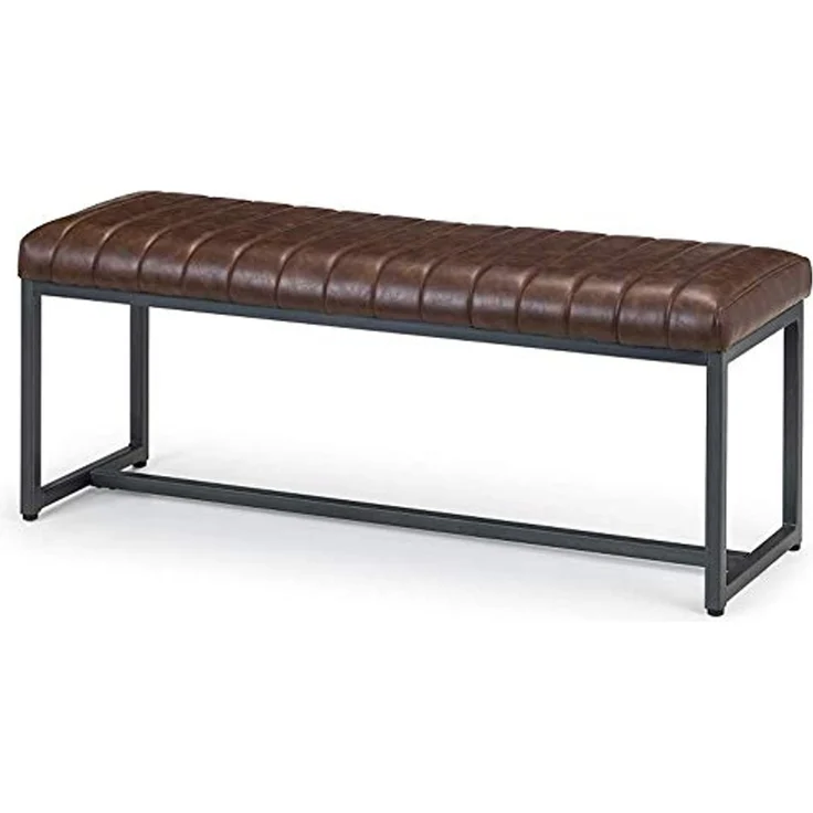 Julian Bowen Brooklyn Sitzbank, bezogen, braun – Bild 1