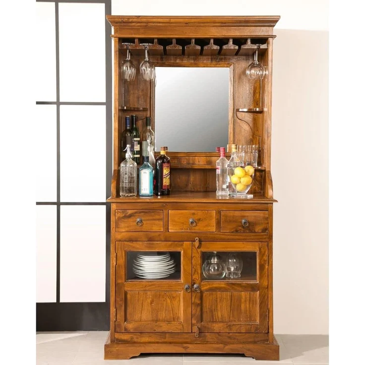 Bar Akazie 97x52x193 honig lackiert OXFORD #0443 – Bild 4
