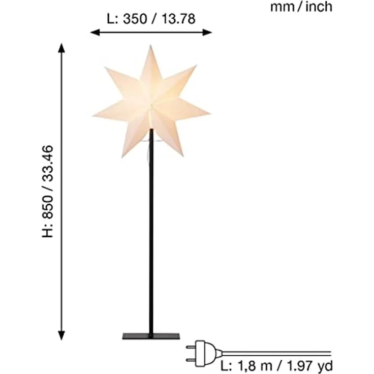 Combi-Pack "Frozen", Stern und Lampenschirm, 35x85 – Bild 4