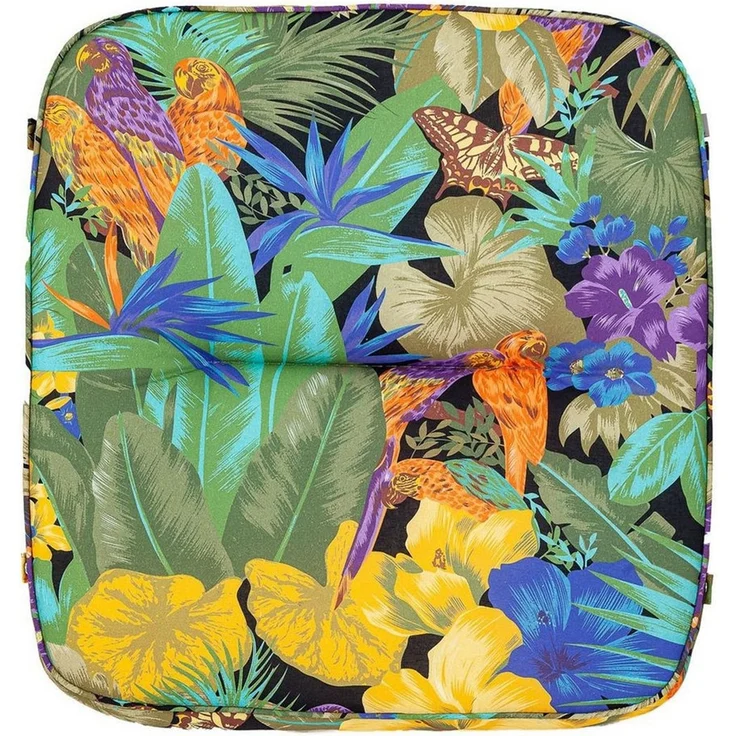 KETTtex Hockerauflage Hocker Kreta 8194 Papagei 50x50x9 cm KETTtex Sitzkissen – Bild 1