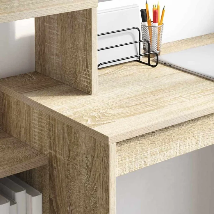 vidaXL Schreibtisch Sonoma-Eiche 100 x 40 x 90 cm Holzwerkstoff 869316 – Bild 3