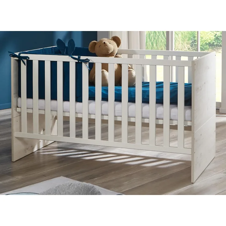 Kinderbett 70 x 140 cm inkl. Lattenrost »Lavea«, (B/H/T): 143/84/76 cm, White Oak, Arthur Berndt