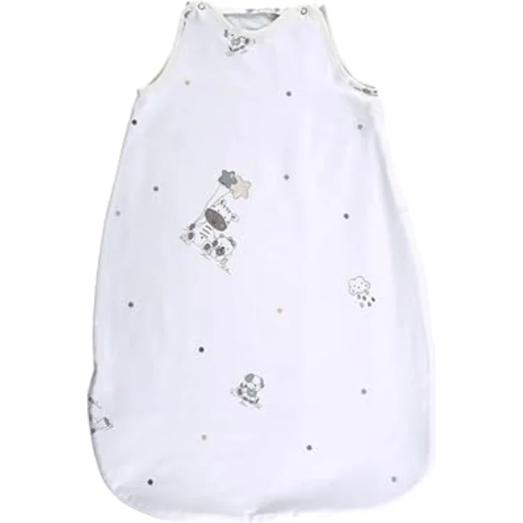 Lorelli Baby Winterschlafsack 85 cm 100% Baumwolle, 2,5 TOG, Maße 80 x 45 x 3 cm weiß grün – Bild 2