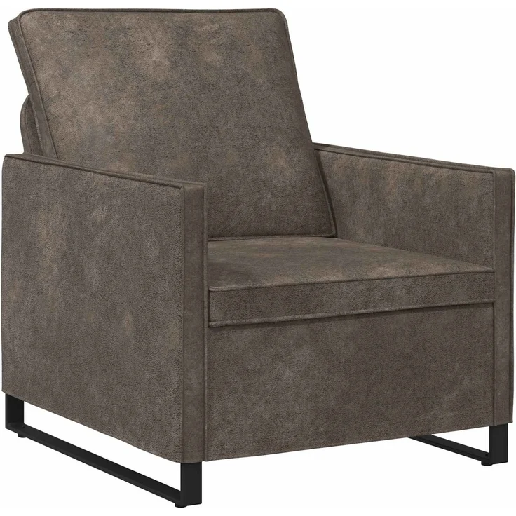 vidaXL Sofa-Set 2 pcs Dunkelgrau Kunstwildleder 3433132 – Bild 2