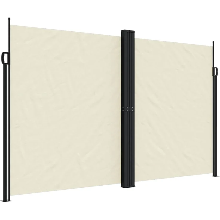 Seitenmarkise Ausziehbar, Balkon Sichtschutz Creme 200x1000 cm – Bild 2