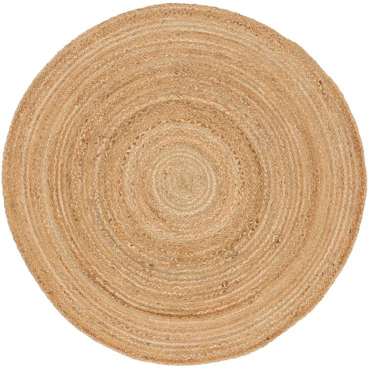 carpetfine Teppich Nele Juteteppich Naturfaser, rund, Höhe: 6 mm, geflochtener Wendeteppich aus 100%Jute, in rund und oval, viele Größen – Bild 5