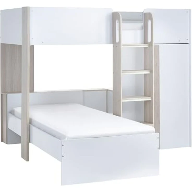 Julian Bowen Horizon Etagenbett - Helles Holz und Weiß – Bild 3