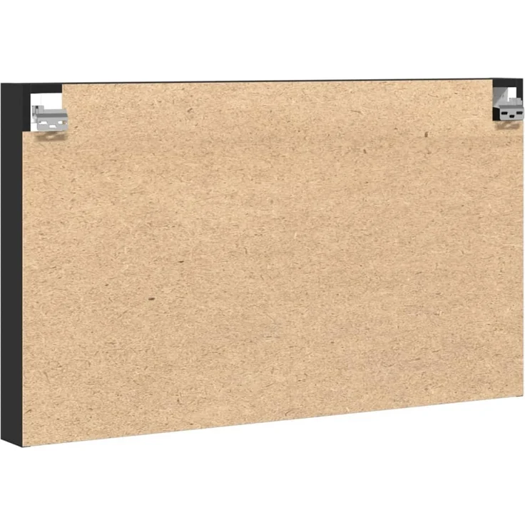 vidaXL Vitrinenschrank Schwarz 100x8,5x58 cm Holzwerkstoff 847941 – Bild 5