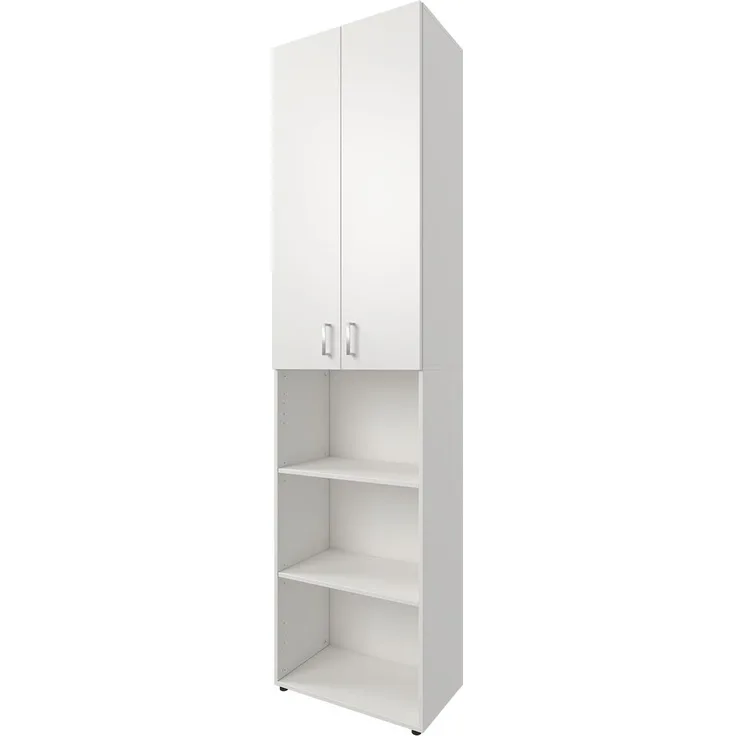 Aktenschrank >Trio< in Weiß - 57x226x34,5cm (BxHxT)