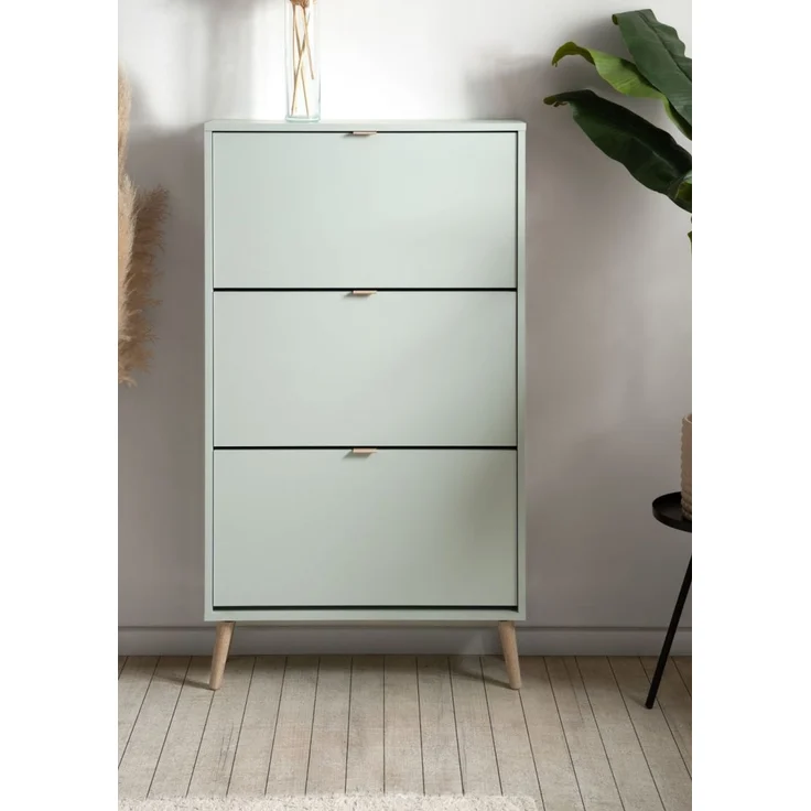 Schuhschrank Aldan in grün 70 x 125 cm – Bild 6