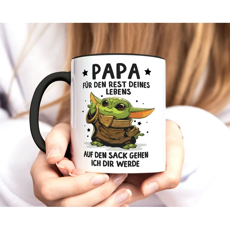 MoonWorks Tasse Tasse Geschenk Papa Sprüche Geschenkidee Vatertag Lustig Motiv, Keramik – Bild 3