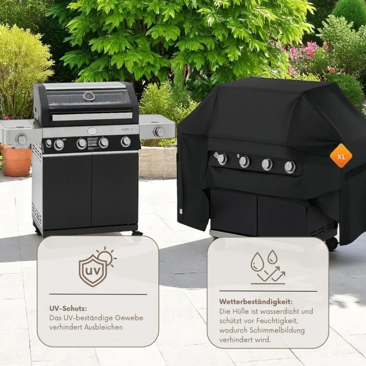 RÖSLE BBQ Gasgrill Videro G4-S Vario+ Schwarz mit Schutzhaube XL – Bild 8